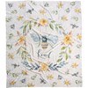 Bee Floral Throw Blanket - Plush Polyester