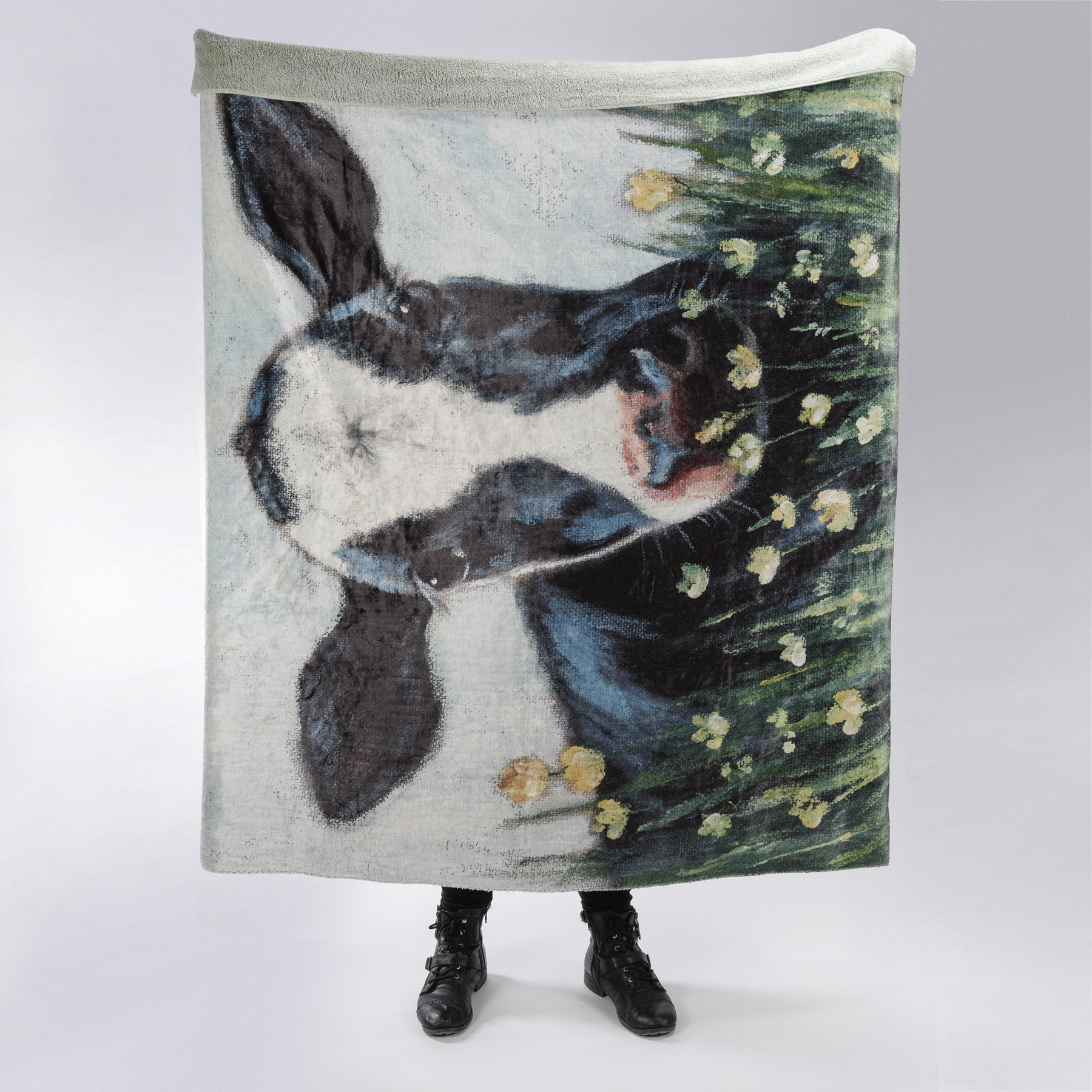 Cow Throw Blanket Primitives By Kathy