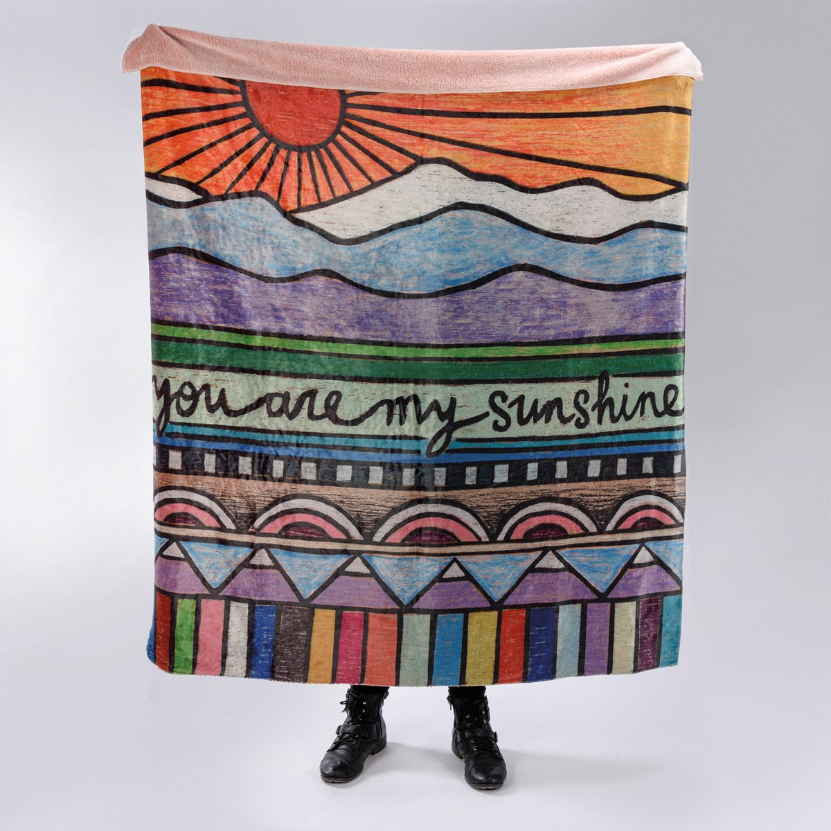 Throw - You Are My Sunshine - 50" x 60" - Plush Polyester