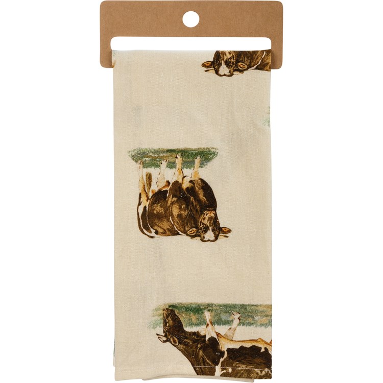 I Play Well With Udders Kitchen Towel - Cotton, Linen