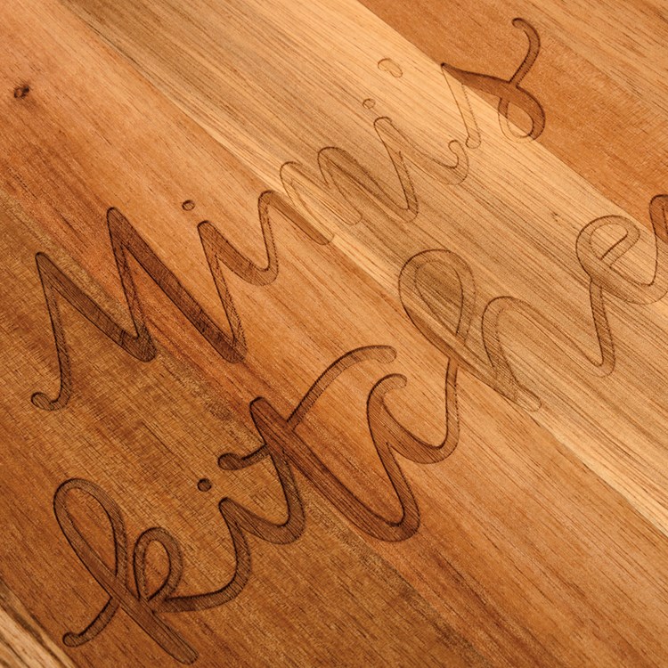 Mimi's Kitchen Food Made With Love Cutting Board - Wood, Leather