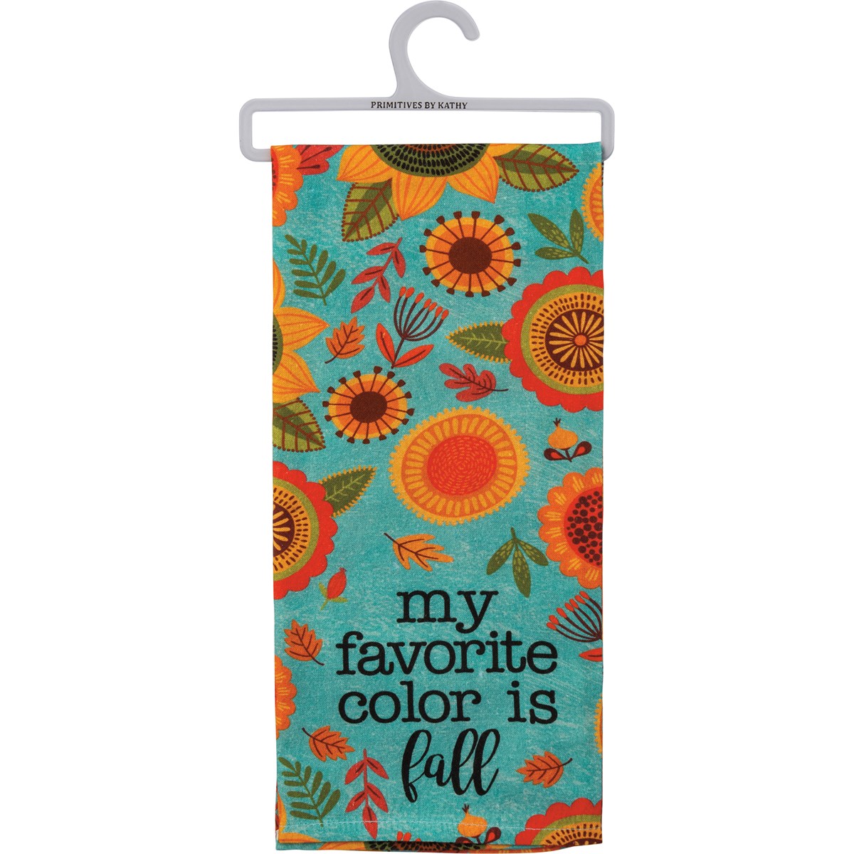 Floral My Favorite Color Is Fall Kitchen Towel - Cotton
