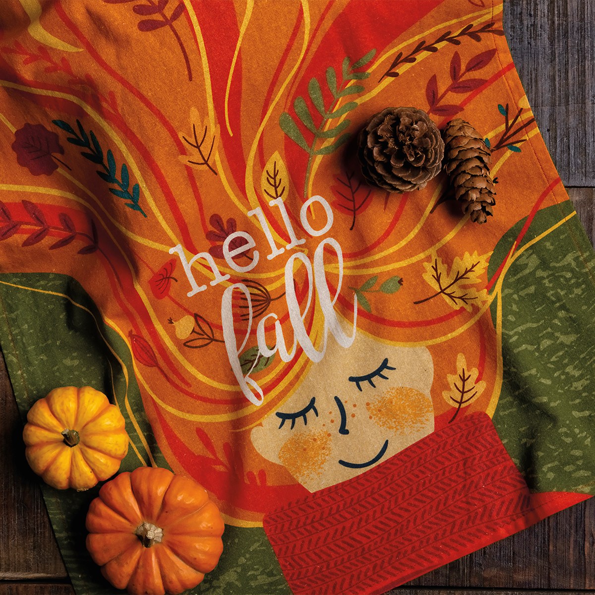 Hello Fall Kitchen Towel - Cotton