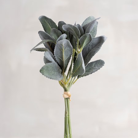 Bouquet - Lamb's Ear - 9" Tall - Plastic, Fabric, Wire