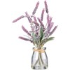 Lavender Vase - Glass, Plastic, Fabric, Wire