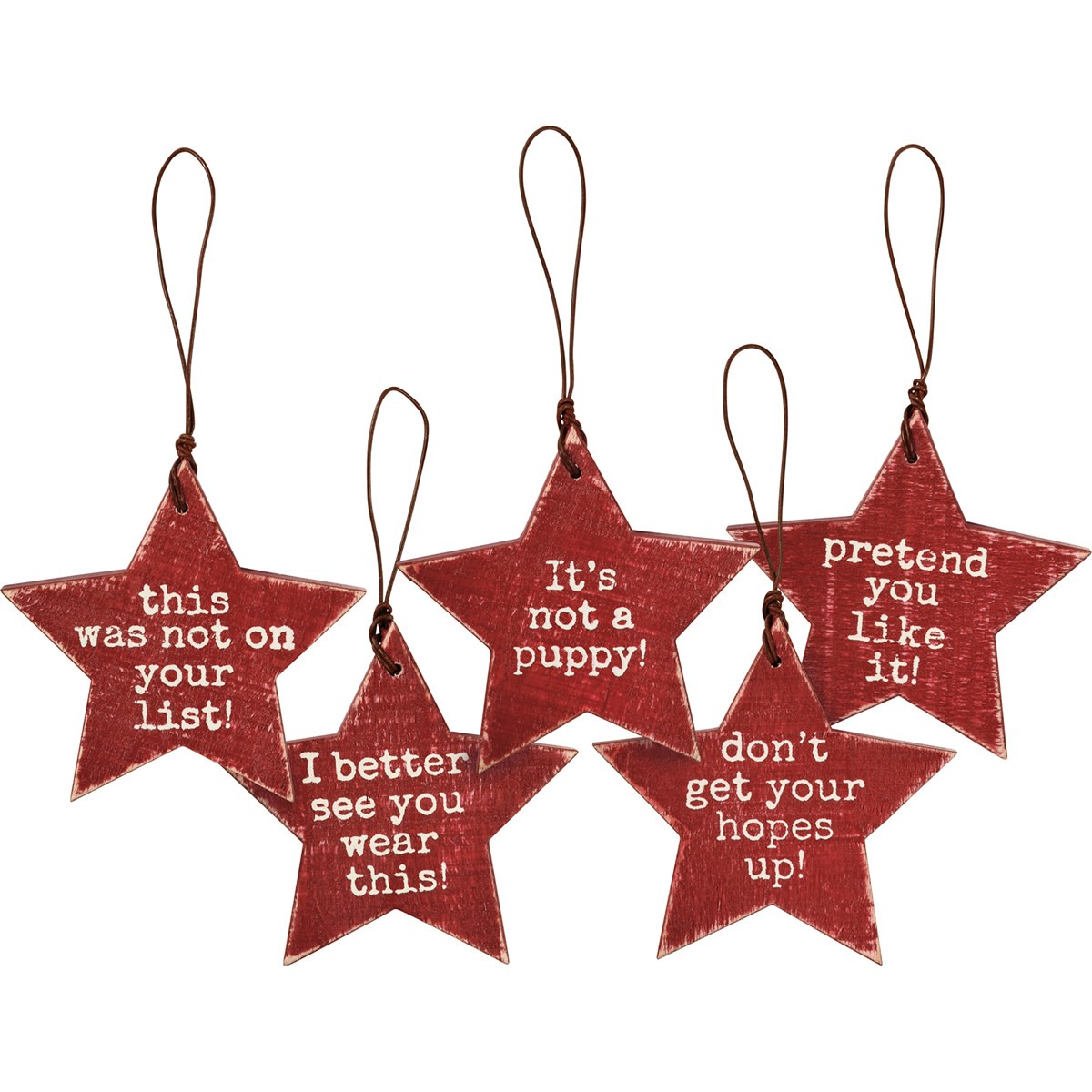 This Was Not On Your List Gift Tag Set - Wood, Wire