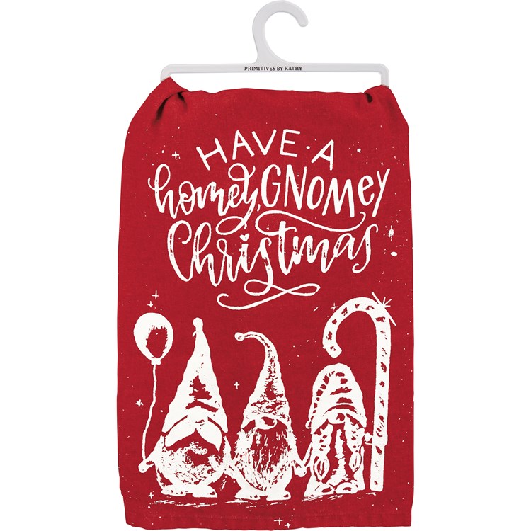 Have A Homey Gnomey Christmas Kitchen Towel - Cotton