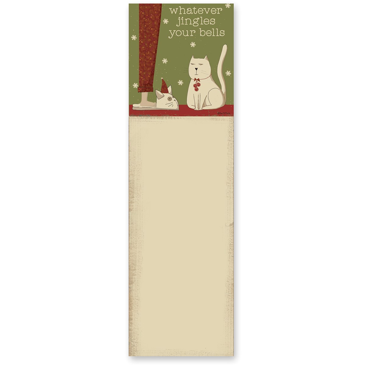 Whatever Jingles Your Bells List Pad - Paper, Magnet
