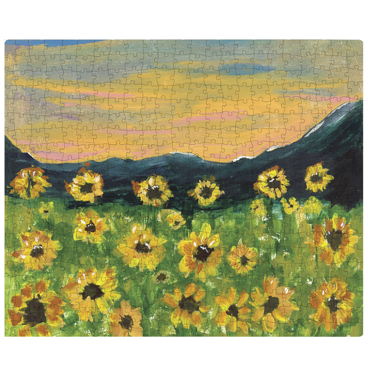 Sunflower Field Puzzle Primitives By Kathy