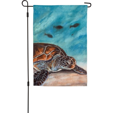 Garden Flag - Sea Turtle - 12" x 18" - Polyester