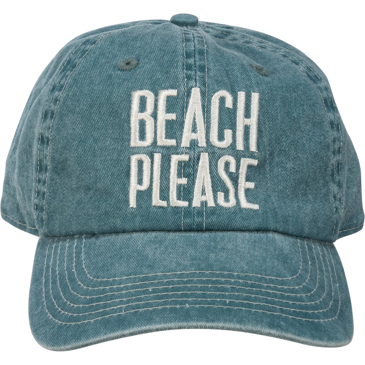 Baseball Cap - Beach Please - One Size Fits Most - Cotton, Metal
