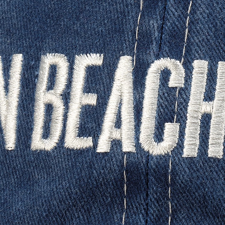 On Beach Time Baseball Cap - Cotton, Metal