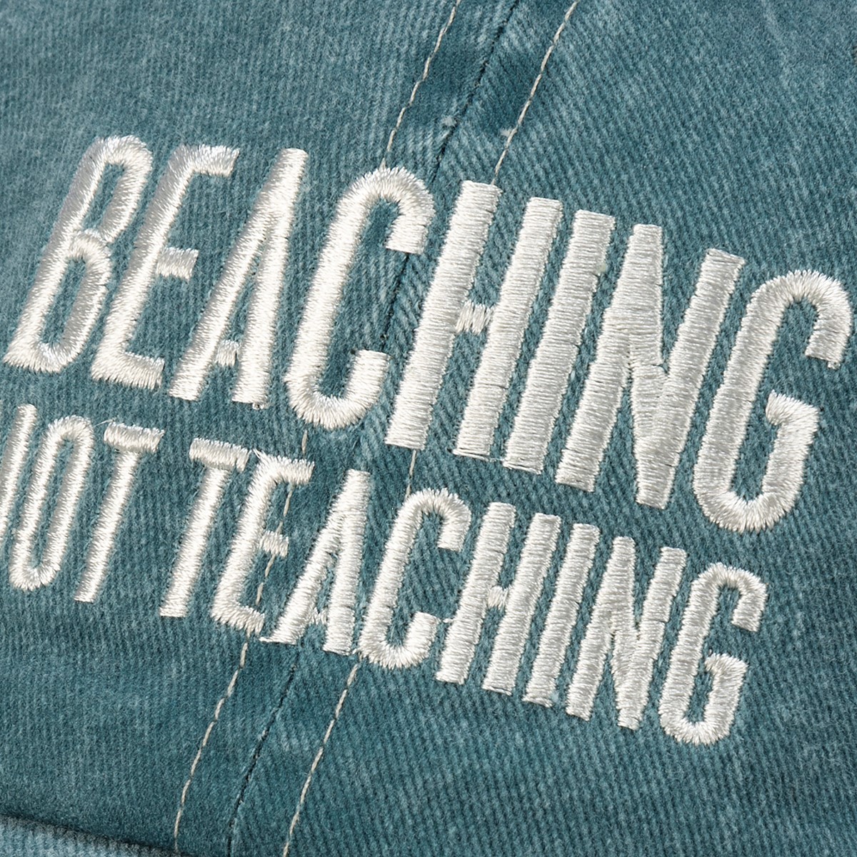 Beaching Not Teaching Baseball Cap - Cotton, Metal