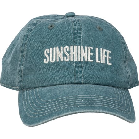 Sunshine Life Baseball Cap - Cotton, Metal
