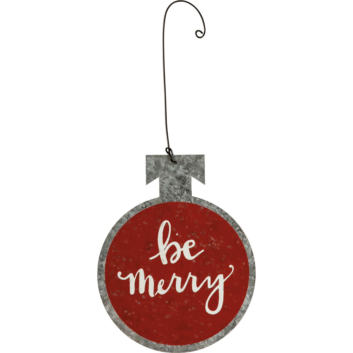 Be Merry Be Bright Be Jolly Ornament Set - Metal, Wire, Mica