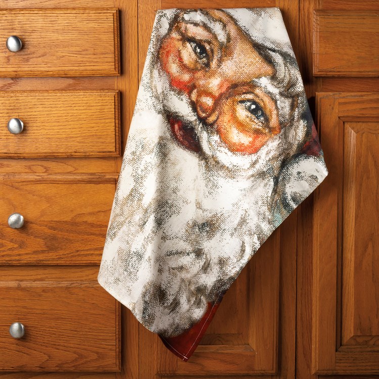 Santa Kitchen Towel - Cotton