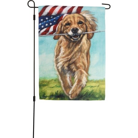 Garden Flag - Running Dog - 12" x 18" - Polyester