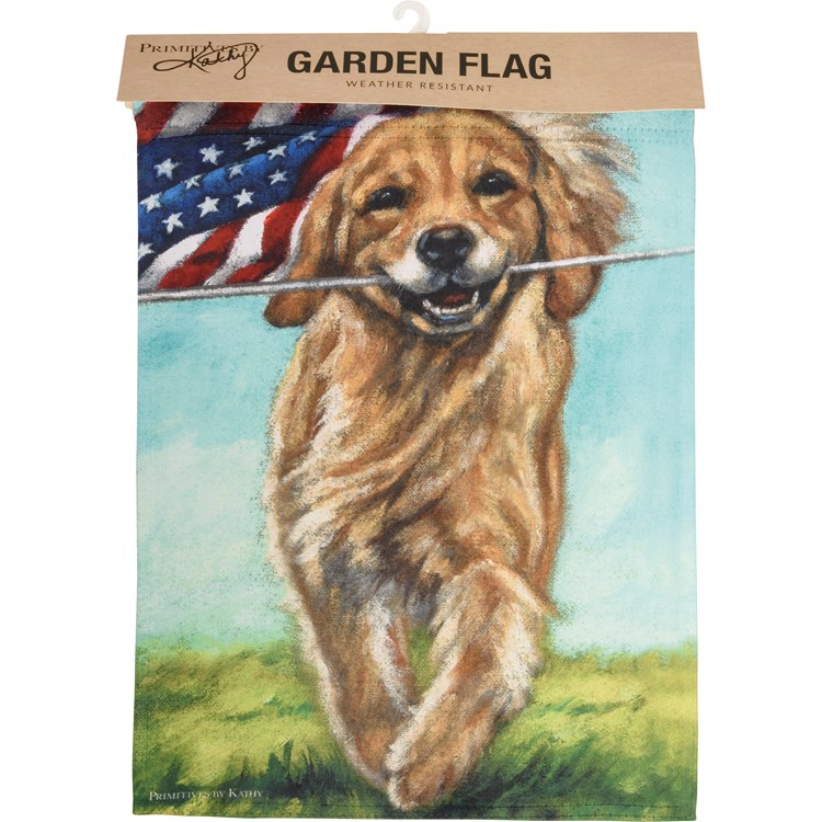 Running Dog Garden Flag - Polyester