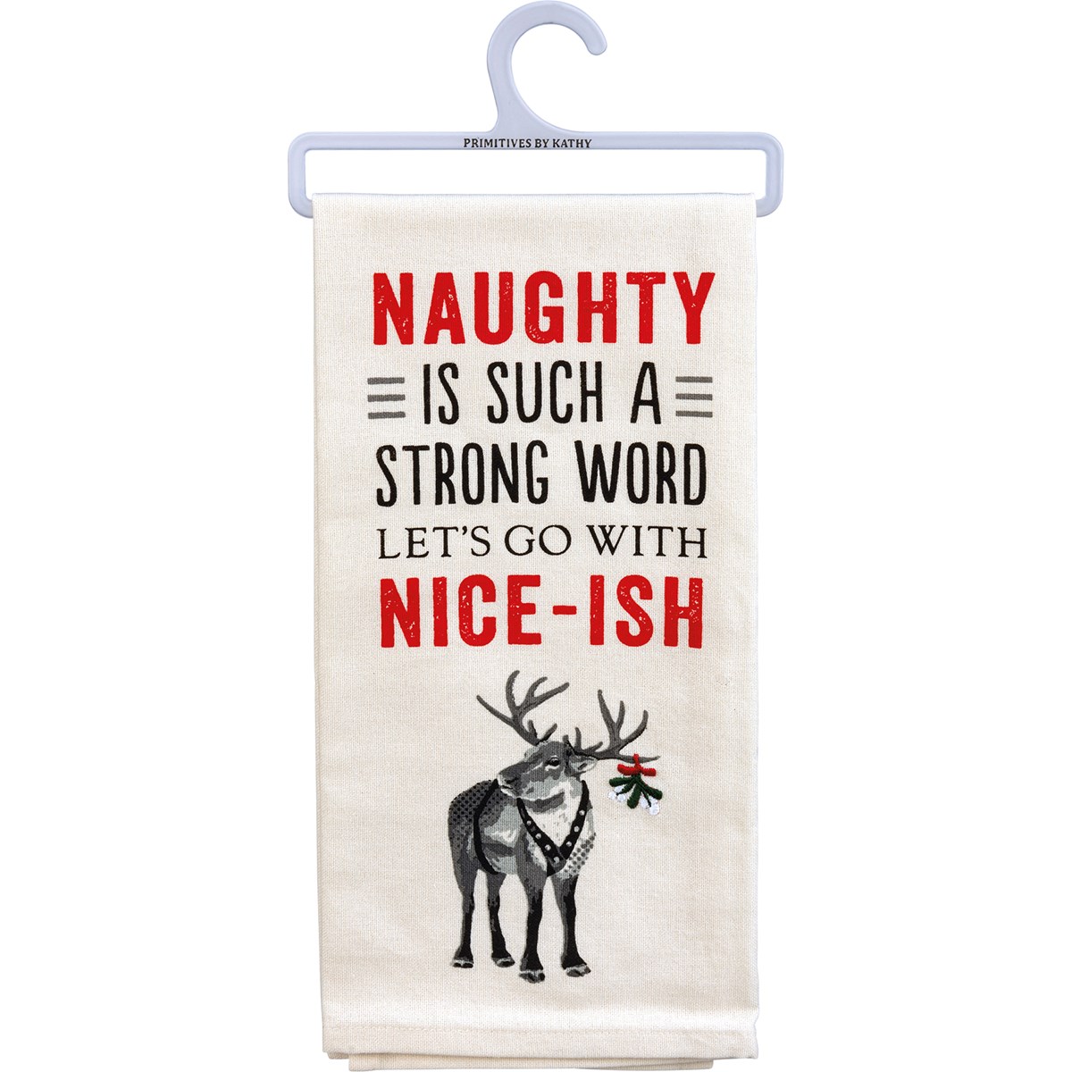 Naughty Let's Go With Niceish Kitchen Towel - Cotton