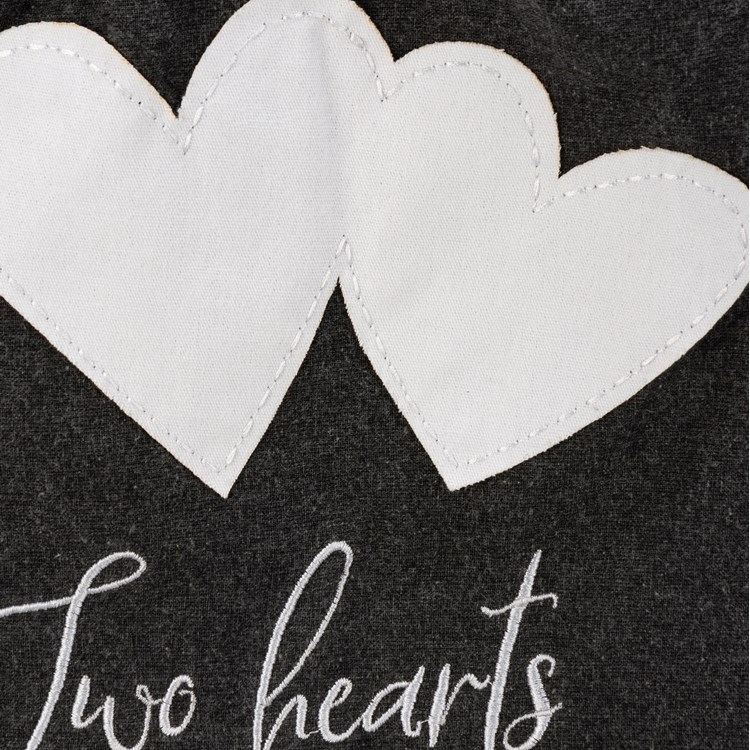 Two Hearts One Love Kitchen Towel - Cotton
