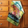 Blue Truck With Flowers Kitchen Towel - Cotton