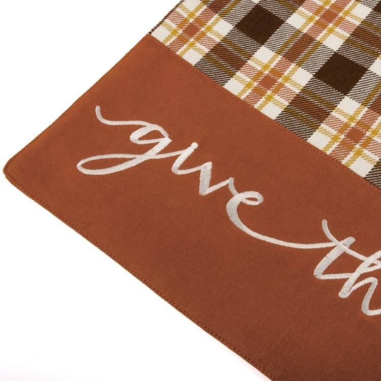 Give Thanks Table Runner - Cotton
