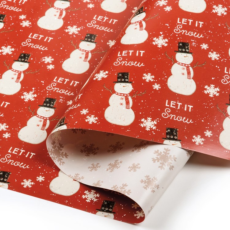 Snowman Gift Wrap - Paper