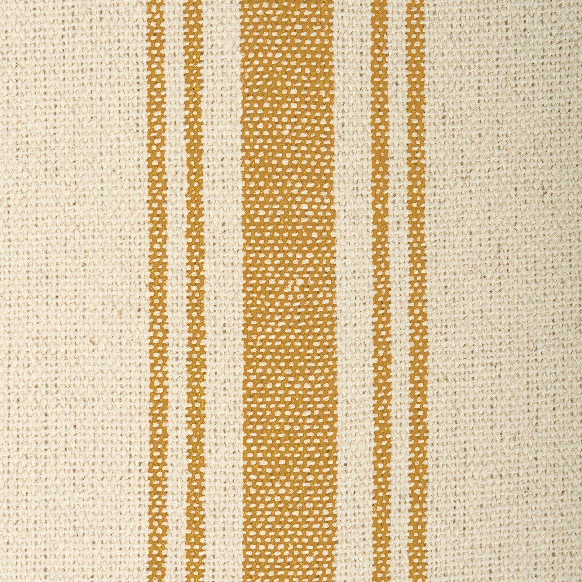Gold 5 Stripes Cream Fabric - Cotton