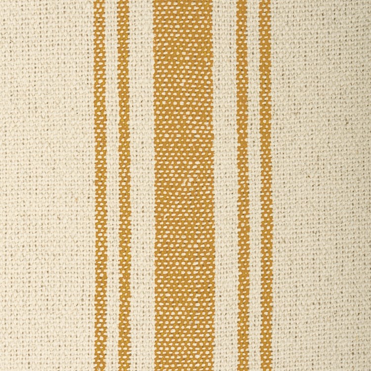 Fabric - Cream, 5 Gold Stripes - 54" x 1 Yard - Cotton