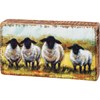 Sheep Block Sign - Wood
