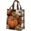 Daily Tote - Orange Pumpkins - 8.75" x 10.25" x 4.75" - Post-Consumer Material, Nylon