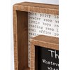 Unseen Inset Box Sign - Wood
