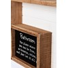 Let It All Go Inset Box Sign - Wood