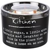 Kitchen Jar Candle - Soy Wax, Glass, Wood