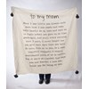 Throw - To My Mom - 50" x 60" - Cotton