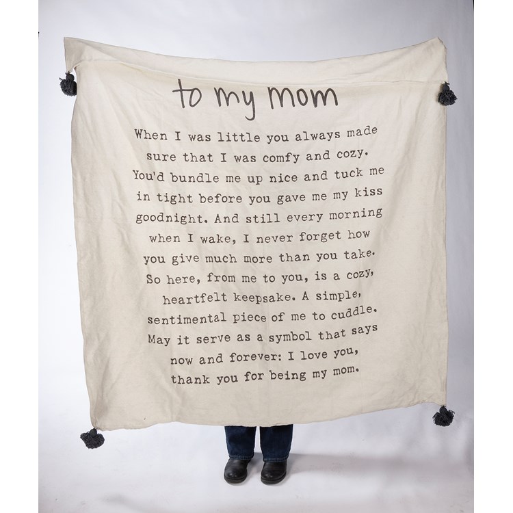 To My Mom Throw Blanket - Cotton