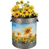 Sunflower Fields Bucket Set - Metal, Wood, Paper