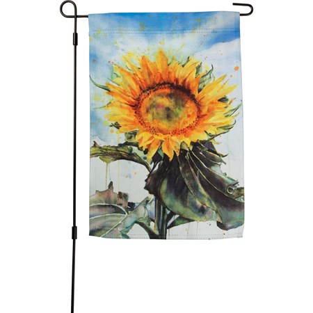 Sunflower Garden Flag - Polyester