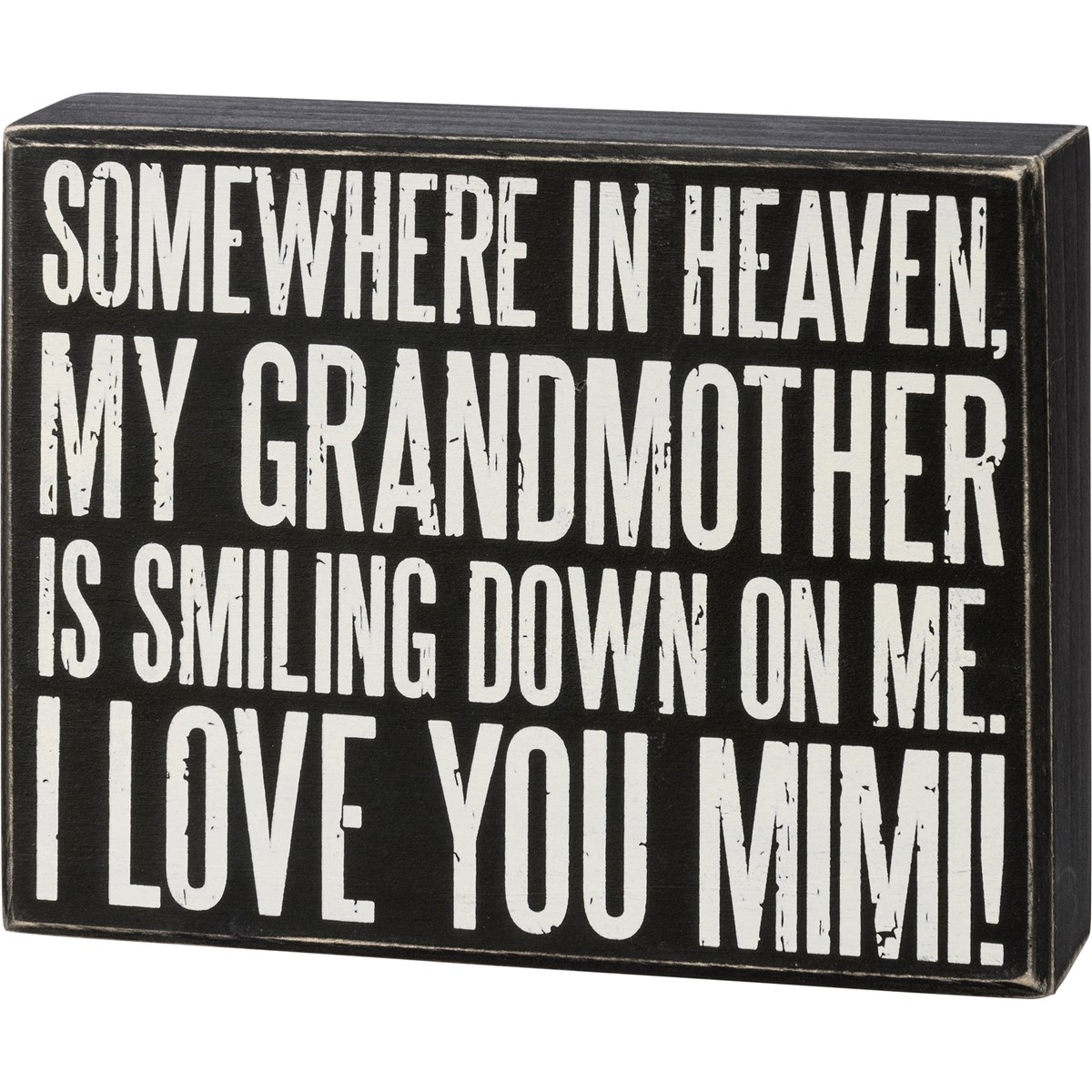 Box Sign - I Love You Mimi - 6.50" x 5" x 1.75" - Wood