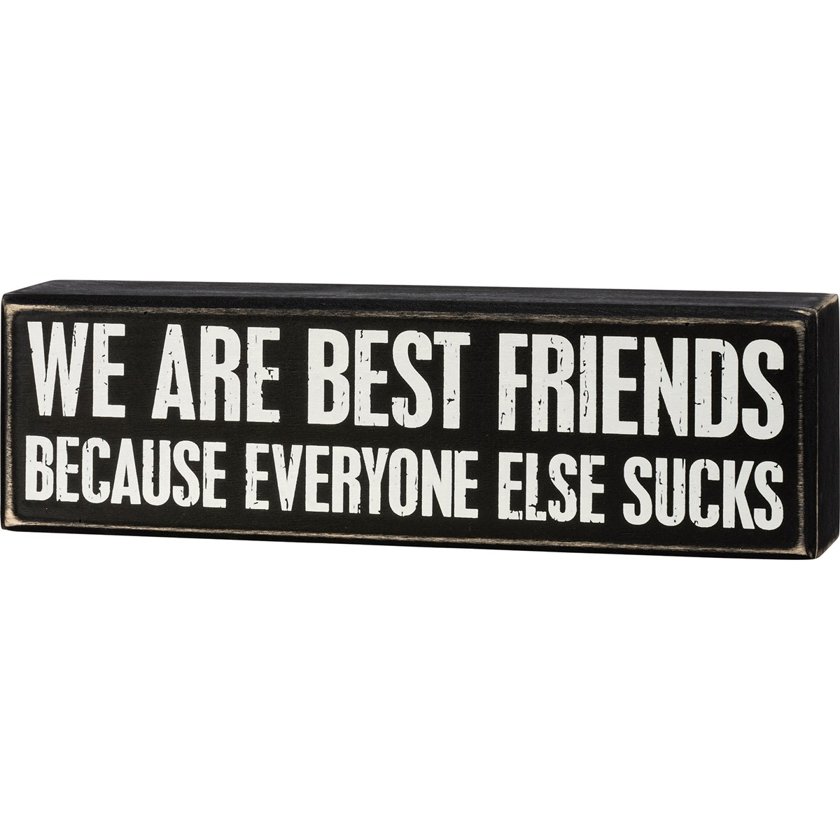 We Are Best Friends Box Sign - Wood