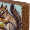 Squirrel Block Sign - Wood