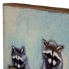Raccoon Family Box Sign - Wood