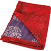 Multi Kantha Throw Blanket - Cotton