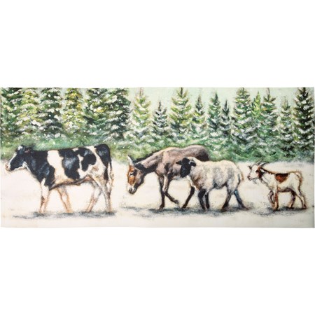 Winter Parade Rug - Polyester, PVC skid-resistant backing