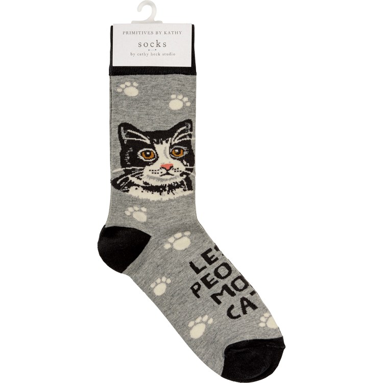 More Cats Socks - Cotton, Nylon, Spandex