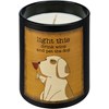 Light This Drink Wine And Pet The Dog Candle - Soy Wax, Glass, Cotton