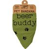 Here/Beer Buddy Large Pet Bandana - Cotton