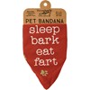 Pet Bandana Lg - Sleep Bark/Chase Taco - 21" x 21" - Cotton