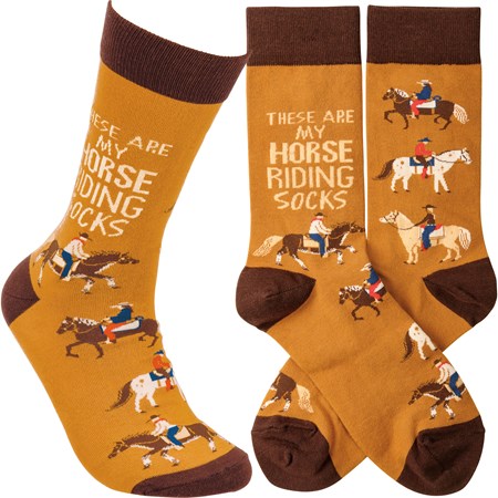 These Are My Horse Riding Socks - Cotton, Nylon, Spandex