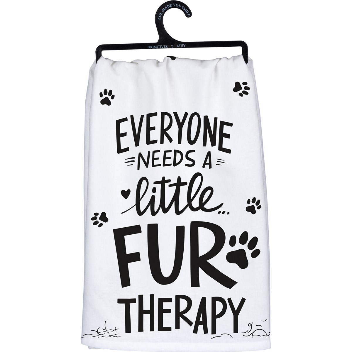 Everyone Needs Little Fur Therapy Kitchen Towel - Cotton